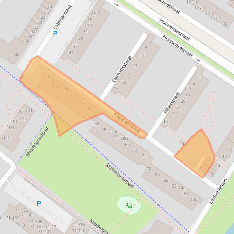 Kaart van postcodegebied 6832BA.