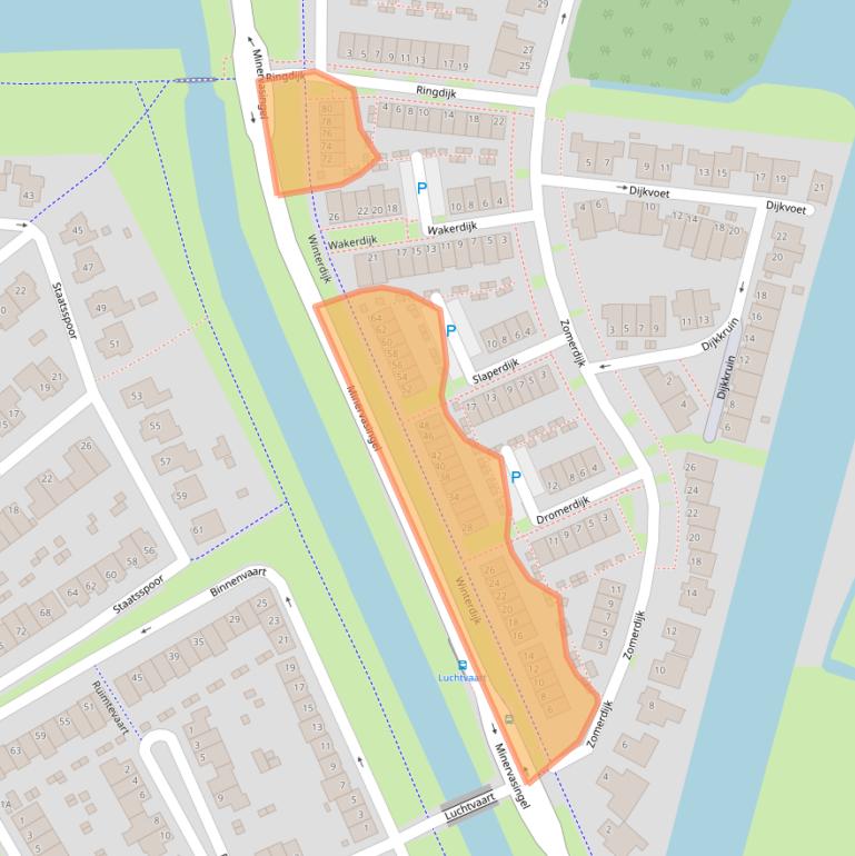 Kaart van postcodegebied 6846RL.