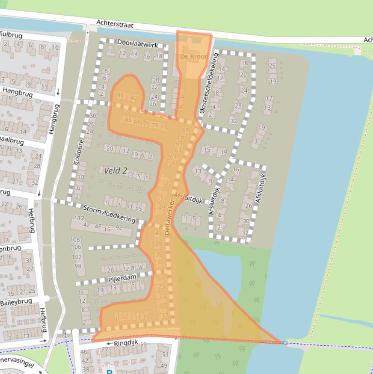 Kaart van postcodegebied 6846TA.