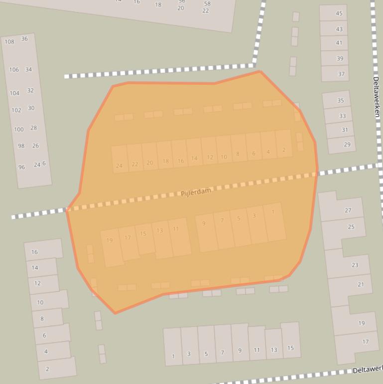 Kaart van postcodegebied 6846TC.