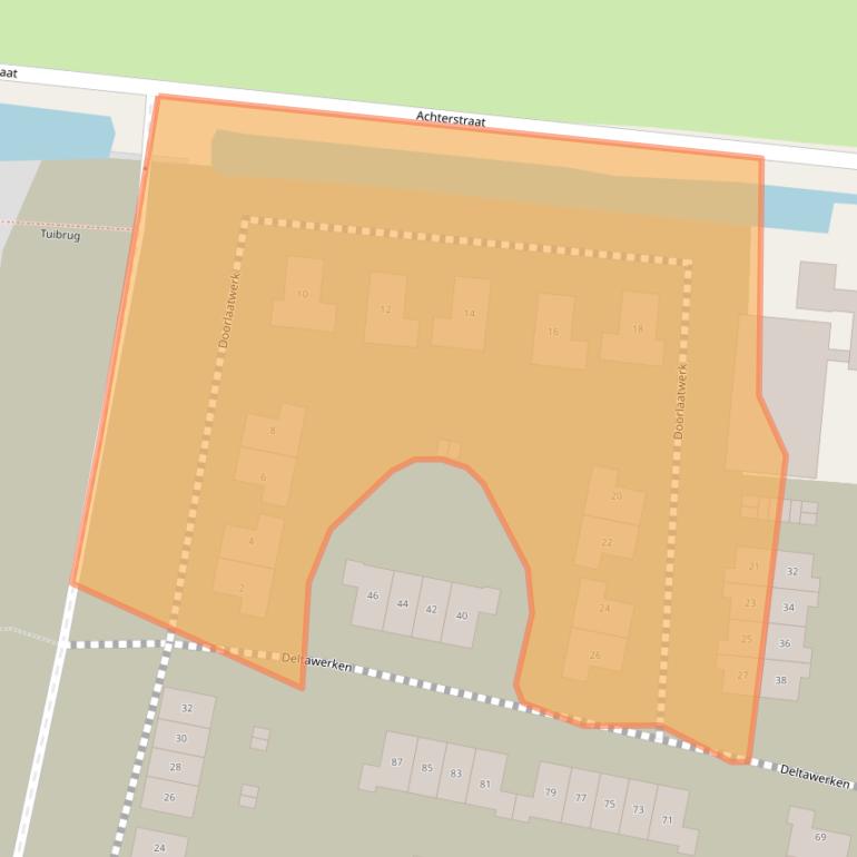 Kaart van postcodegebied 6846TK.