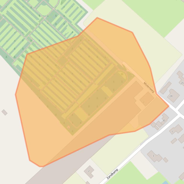 Kaart van postcodegebied 6851GG.