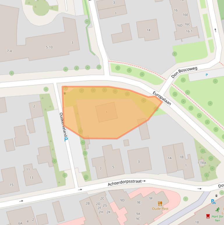 Kaart van postcodegebied 6871BS.