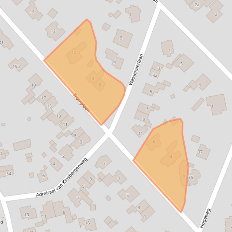 Kaart van postcodegebied 6881GK.