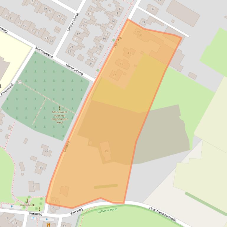 Kaart van postcodegebied 6905BC.