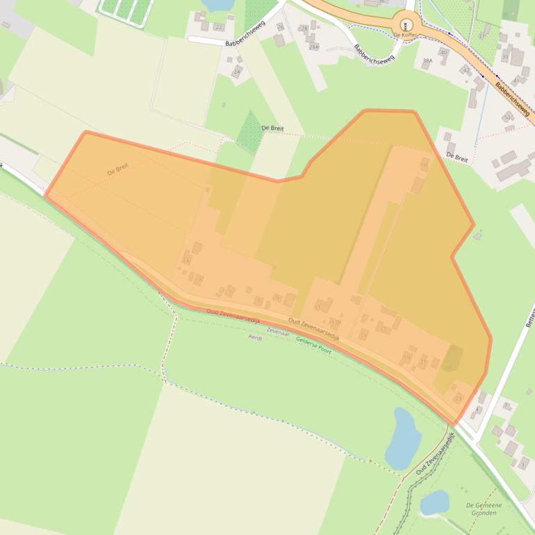 Kaart van postcodegebied 6905BJ.