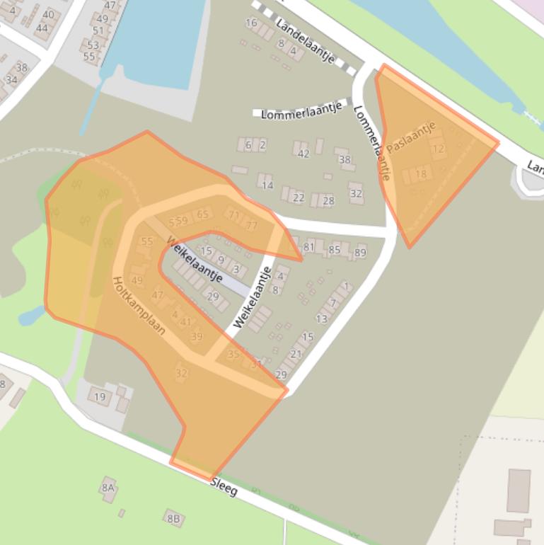 Kaart van postcodegebied 6905WN.