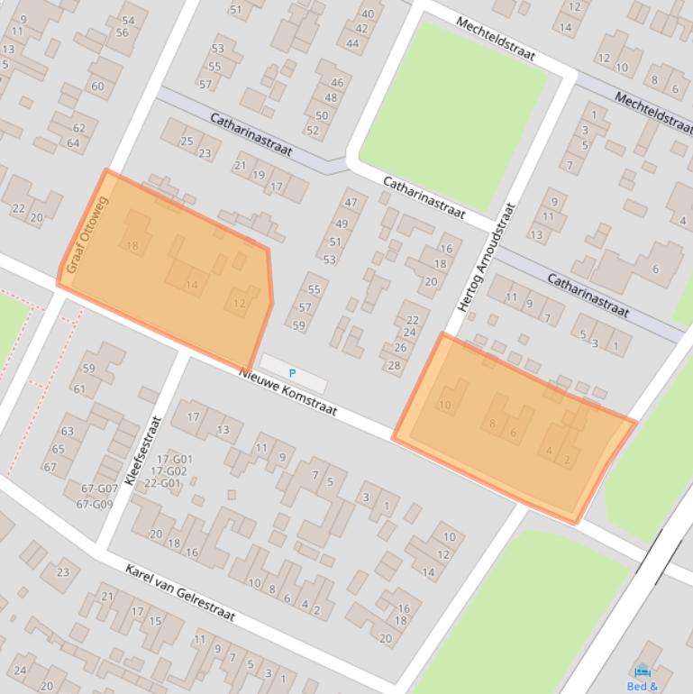 Kaart van postcodegebied 6915VN.