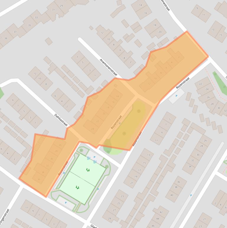 Kaart van postcodegebied 6921CH.