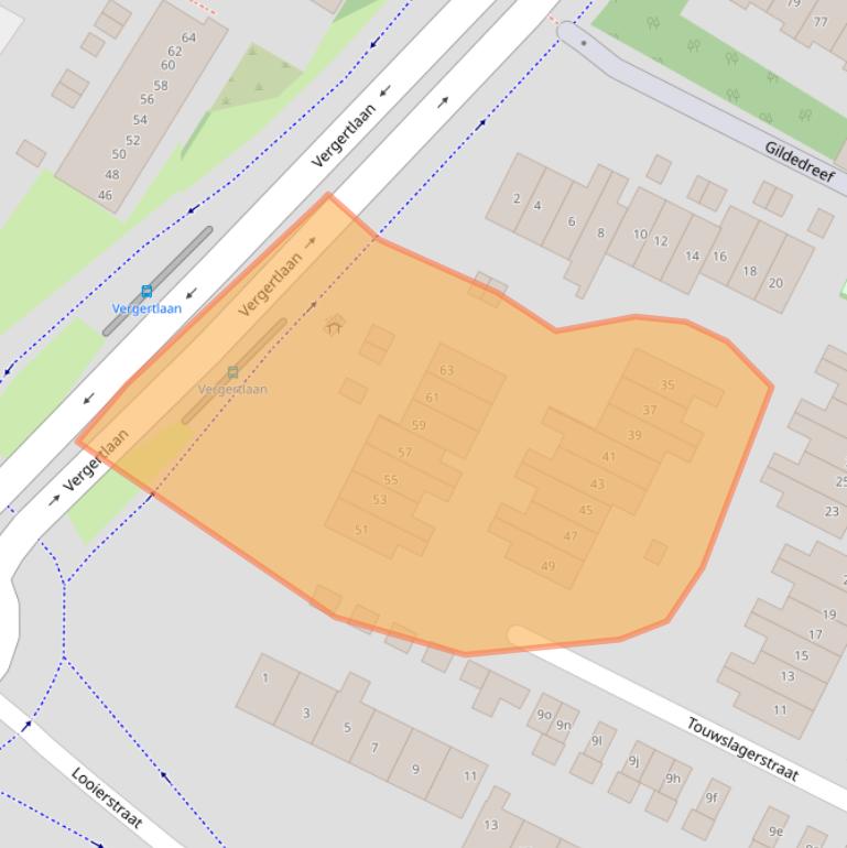 Kaart van postcodegebied 6921HV.