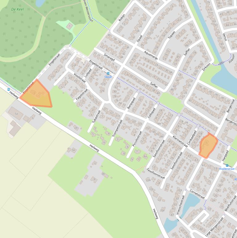 Kaart van postcodegebied 6922JG.