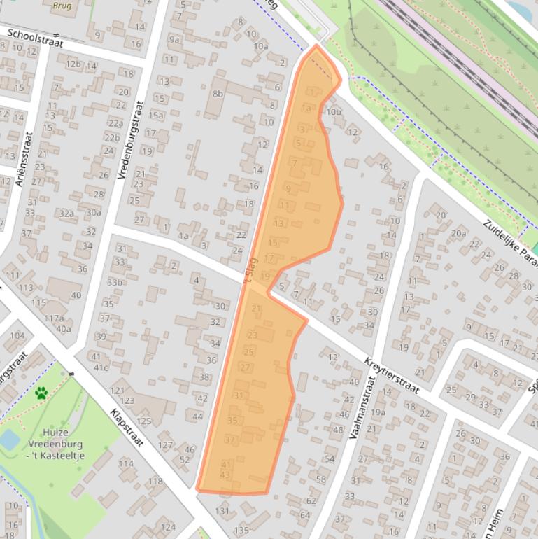 Kaart van postcodegebied 6931EG.