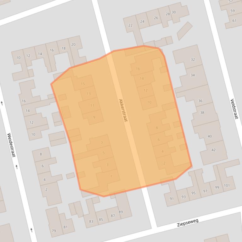 Kaart van postcodegebied 6941BB.