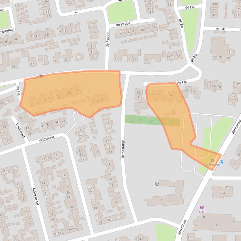 Kaart van postcodegebied 6941XE.