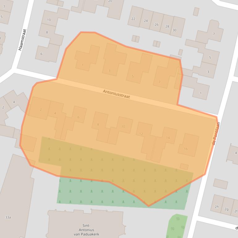 Kaart van postcodegebied 6942HM.