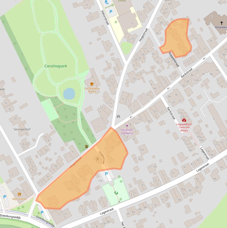 Kaart van postcodegebied 6953AS.