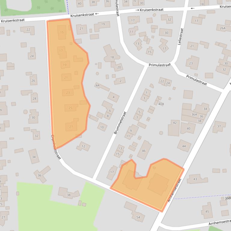 Kaart van postcodegebied 6971AT.