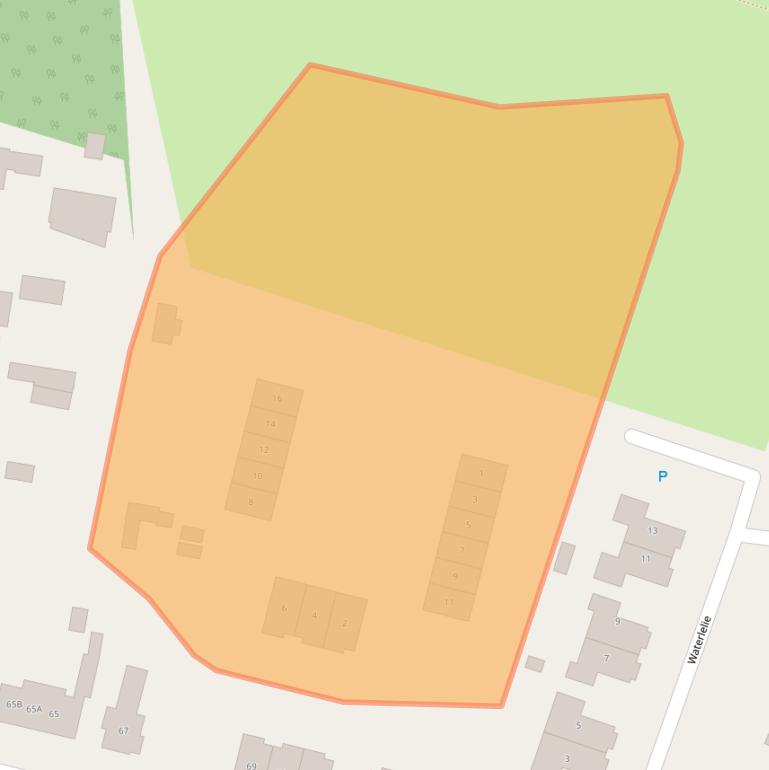 Kaart van postcodegebied 6986DA.