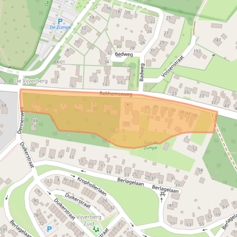 Kaart van postcodegebied 7004GL.