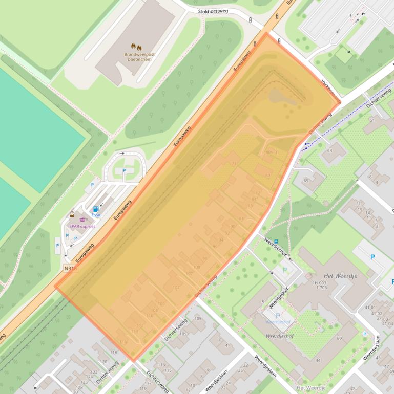 Kaart van postcodegebied 7006AE.