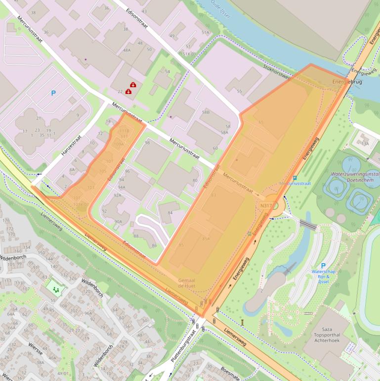 Kaart van postcodegebied 7006RB.