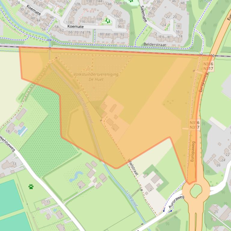 Kaart van postcodegebied 7007GC.