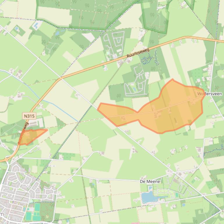 Kaart van postcodegebied 7021HK.