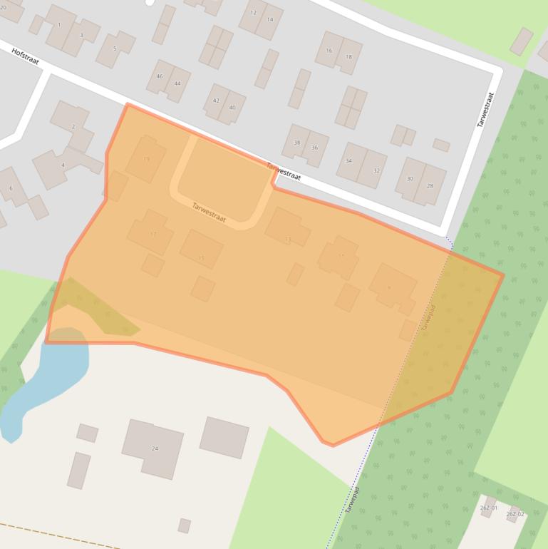 Kaart van postcodegebied 7025AX.