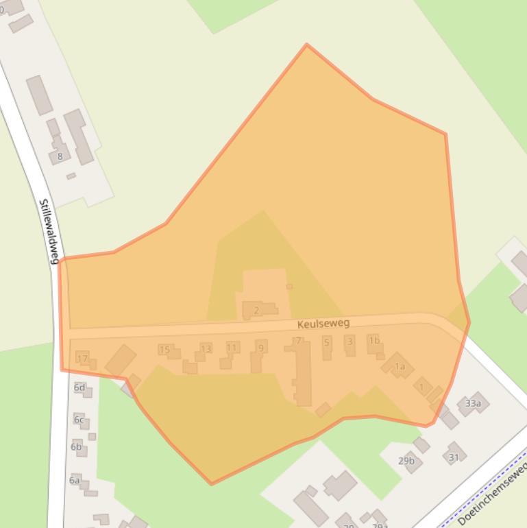 Kaart van postcodegebied 7036AD.