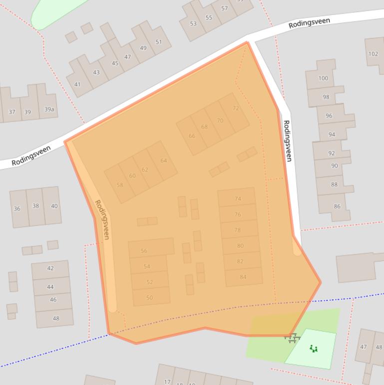 Kaart van postcodegebied 7041VL.