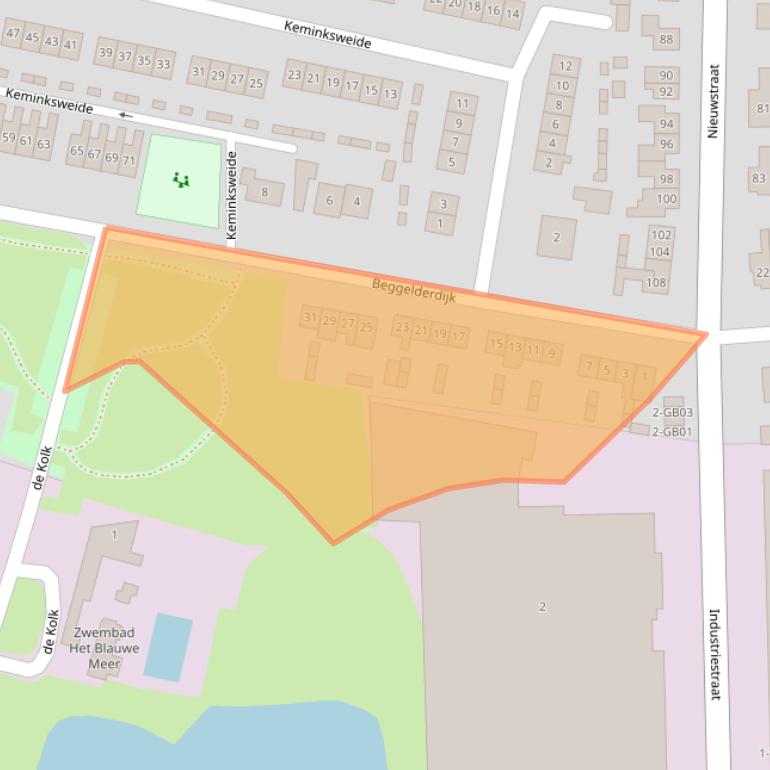 Kaart van postcodegebied 7091HD.