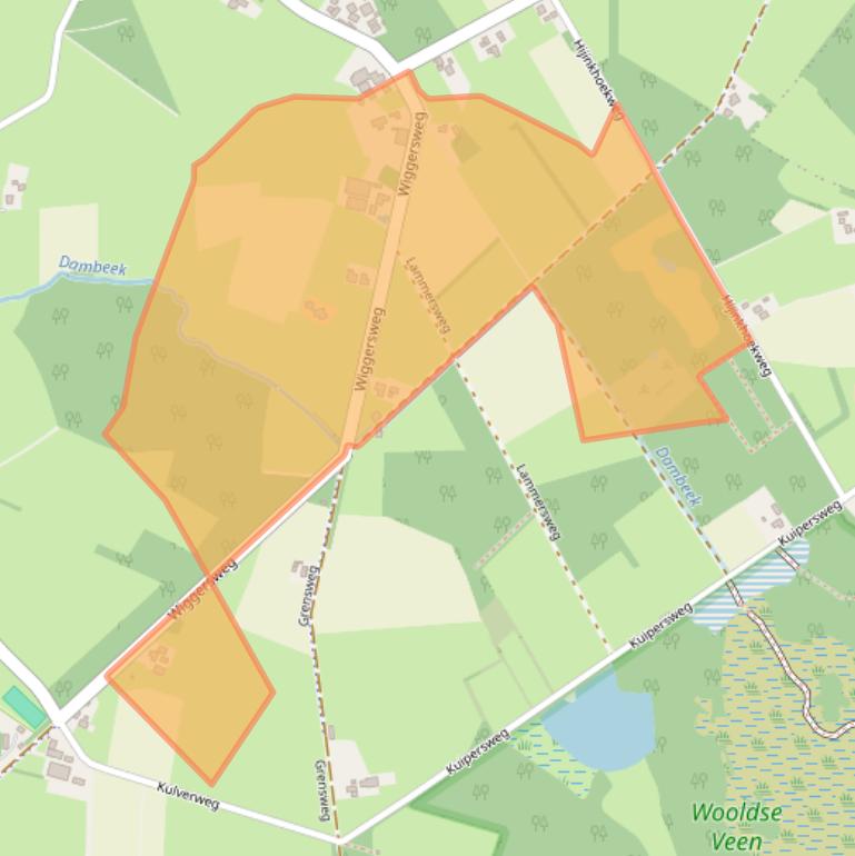 Kaart van postcodegebied 7108BC.