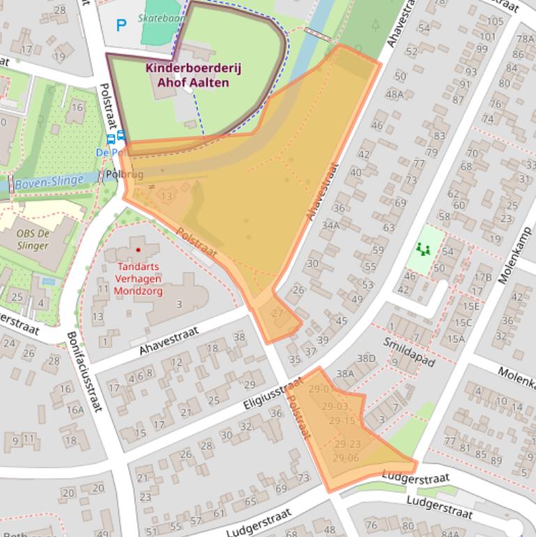 Kaart van postcodegebied 7121DJ.