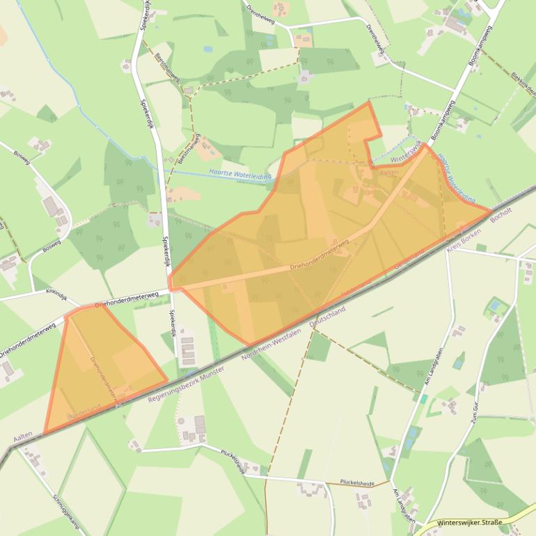 Kaart van postcodegebied 7121KR.