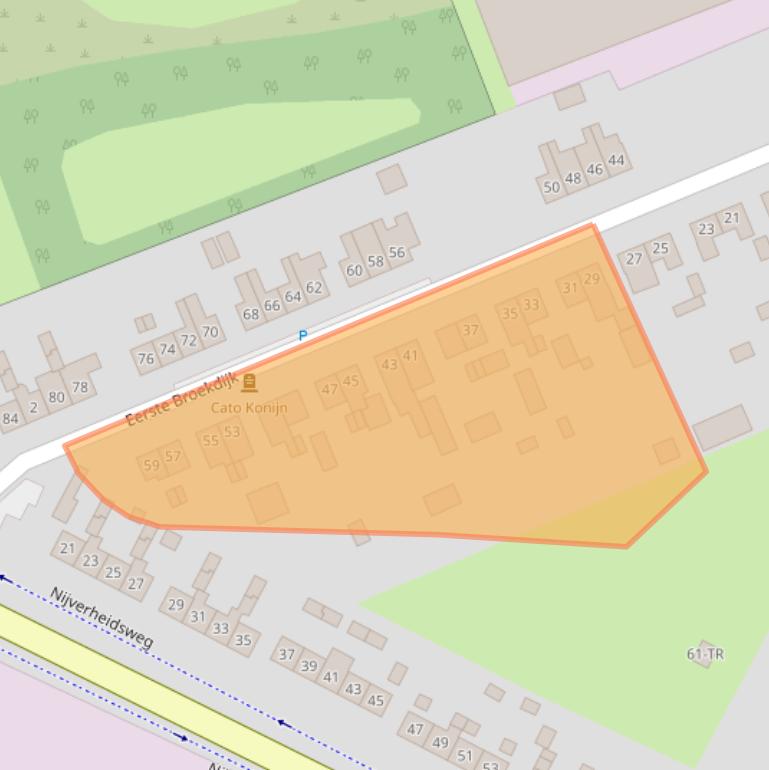 Kaart van postcodegebied 7122AK.