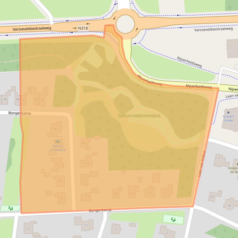 Kaart van postcodegebied 7122TX.