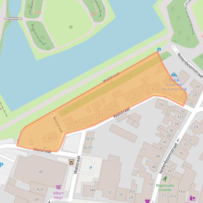 Kaart van postcodegebied 7141AH.