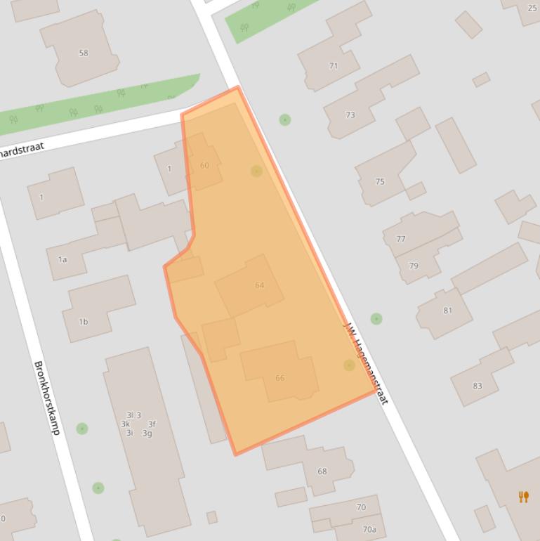 Kaart van postcodegebied 7151AJ.