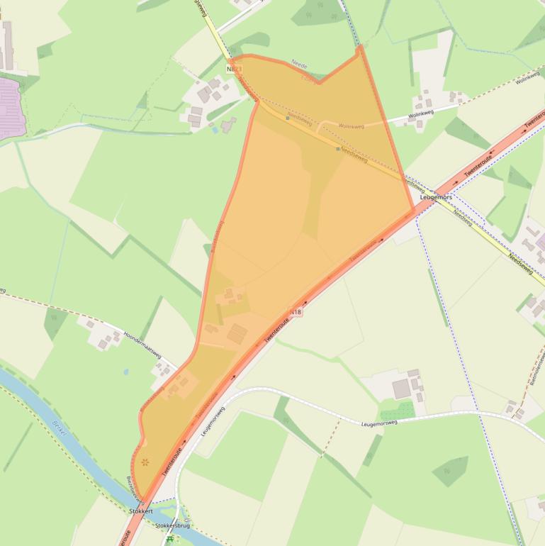 Kaart van postcodegebied 7151MW.