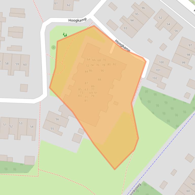 Kaart van postcodegebied 7152GL.