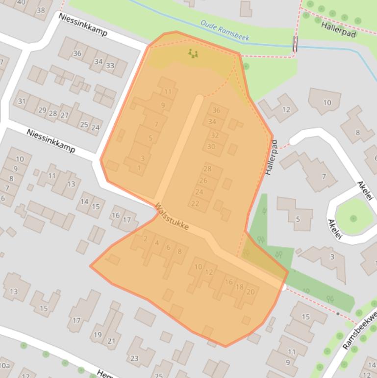 Kaart van postcodegebied 7152JR.