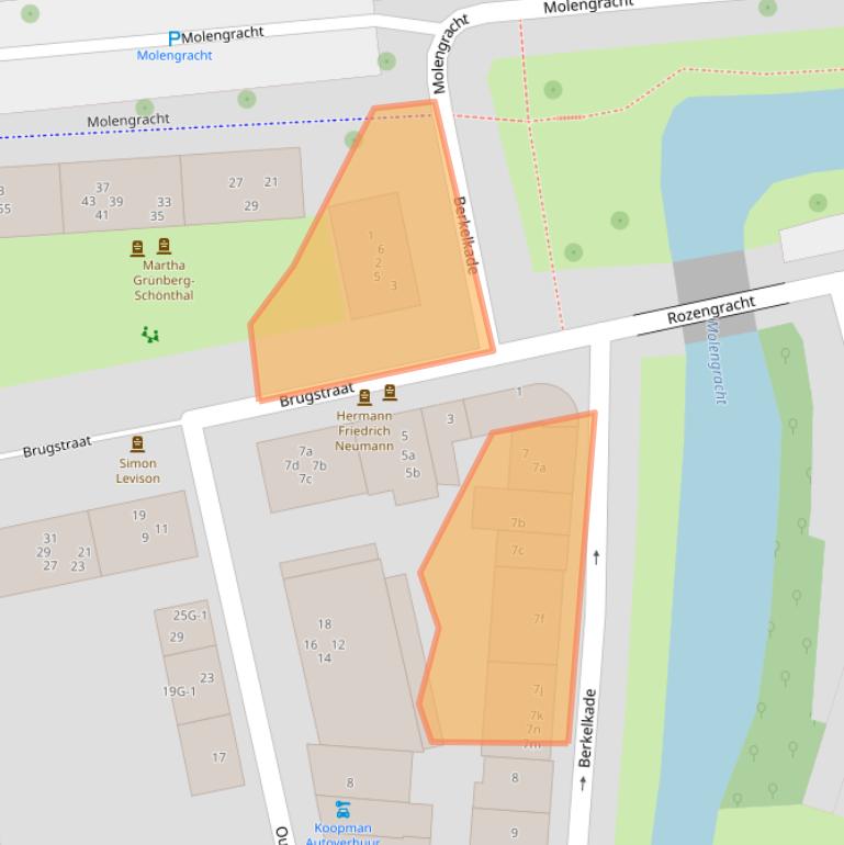 Kaart van postcodegebied 7201JD.