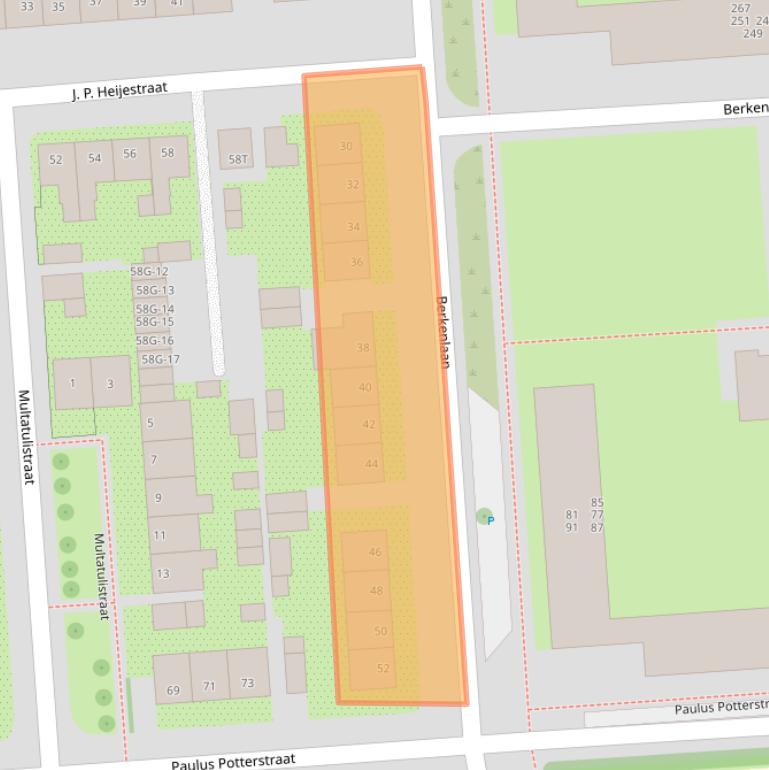Kaart van postcodegebied 7204ER.