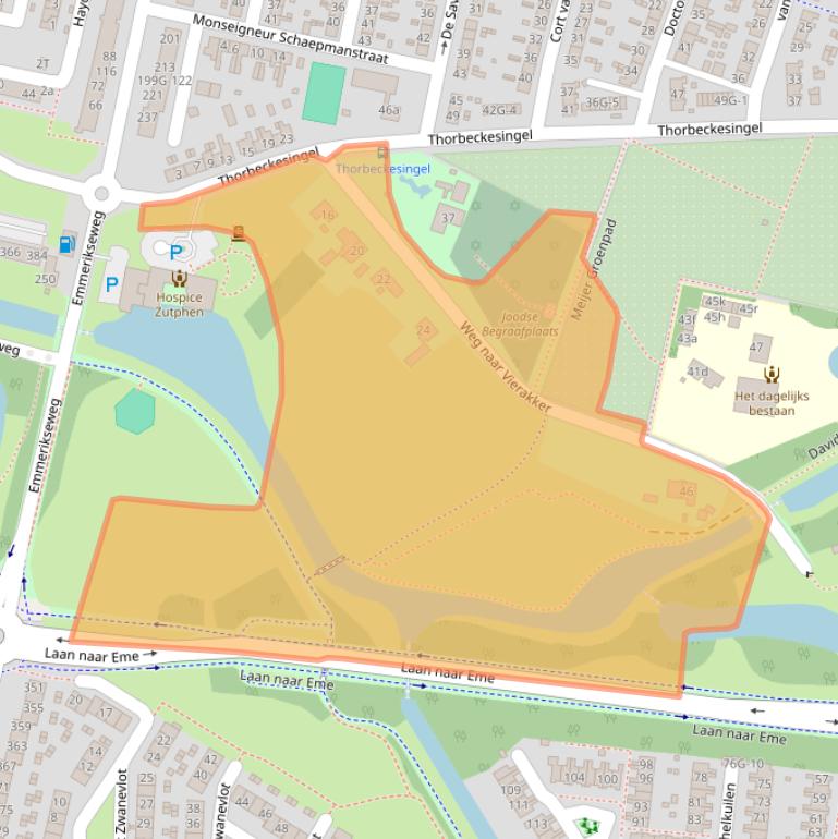 Kaart van postcodegebied 7204LB.