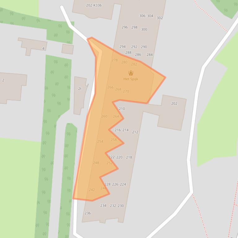 Kaart van postcodegebied 7211EX.