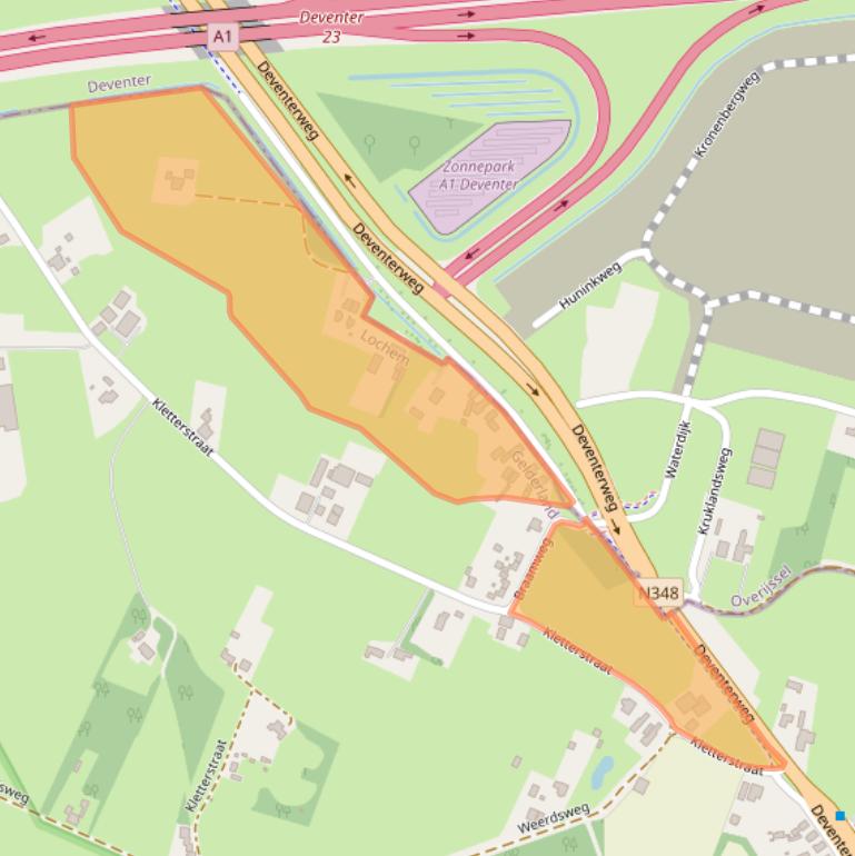 Kaart van postcodegebied 7214DD.