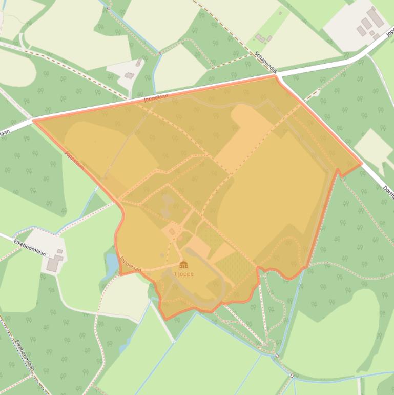 Kaart van postcodegebied 7215AH.