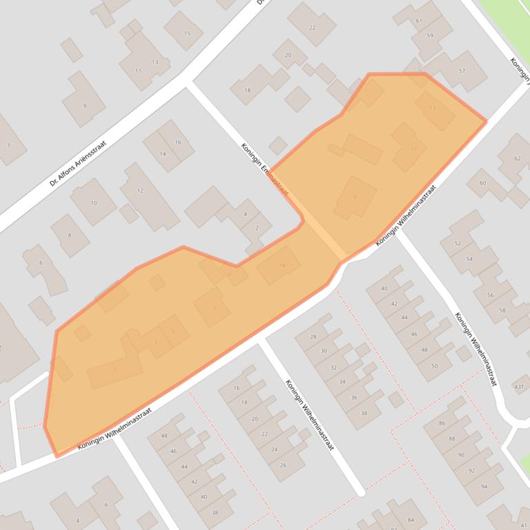 Kaart van postcodegebied 7221CE.