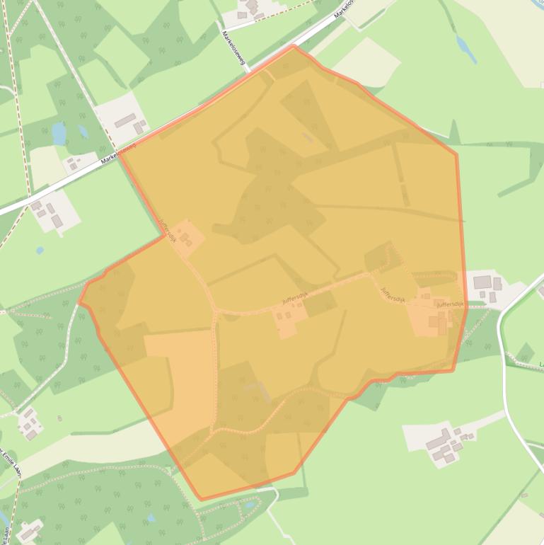 Kaart van postcodegebied 7245TR.