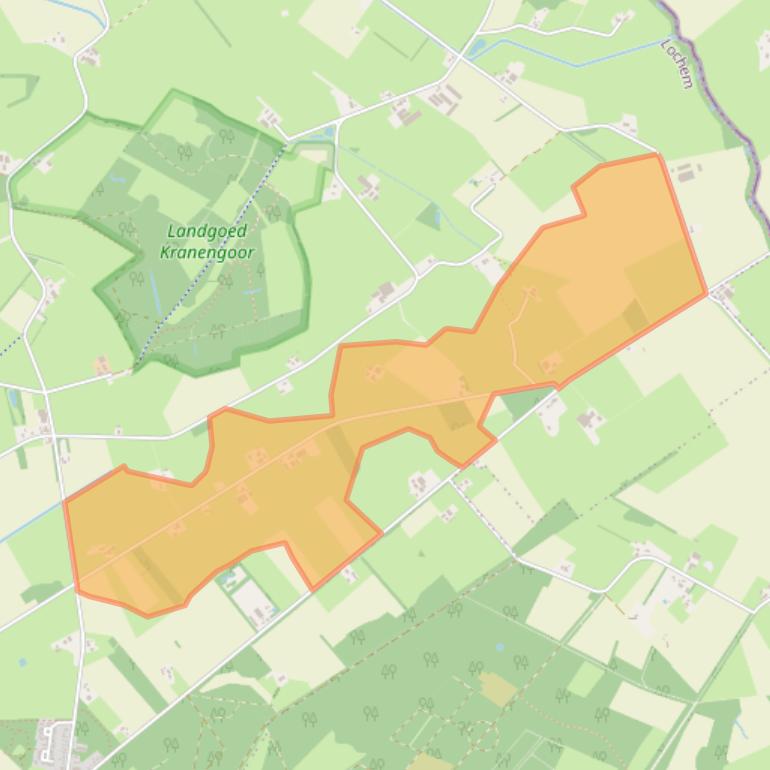 Kaart van postcodegebied 7245VL.
